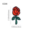 10 PCS Rose Embroidered Patches for Clothing Iron on Transfer Applique Patch for Jeans Bags DIY Sew on Embroidery Kids Stickers