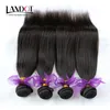 Brazilian Straight Hair 4 Bundles Unprocessed Human Hair Weaves Cheap Malaysian Indian Cambodian Peruvian Remy Hair Extensions Natural Color