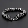 63g Vintage 316L Stainless Steel Solid Heavy knot chain Bracelet 8mm 9 inch Fahsion Gifts for Mens2081892