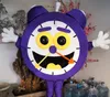 high quality Real Pictures Deluxe Purple clock mascot costume fancy carnival costume Character Costume factory direct shippin2190