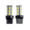 10 قطعة T20 ضوء LED لمبة سيارة 7440 7441 18 المصابيح 5050 SMD الذيل DC 12V الأبيض 6000K DRL الفرامل أضواء عكس العالمي LED مصباح