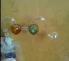 Double strawberry pot --glass hookah smoking pipe Glass gongs - oil rigs glass bongs glass hookah smoking pipe - vap- vaporizer