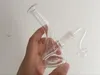 Mini plataformas de aceite de vidrio Bongs tubos de agua de vidrio con 11 cm de espesor Pyrex Recycler Heady Breaker Bong Pipes Vidrio transparente Quemador de aceite envío gratis