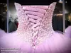 Bellissimi abiti da quinceanera Lavender Sweetheart Corset Crystals Pearls Ruffles Tulle 2019 Debuttante su misura Sweet 16 Prom P8134427