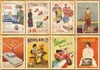 Wholesale New Hot Lot of 32 Vintage Post card Postcard Postcards Advertising History Retro Free Shipping