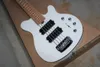 Music Man Reflex 5 Strings Bass Erime Ball StingRay White Electric Guitar HH 9V Battery Active Pickups