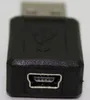 Partihandel USB 2.0 En typ Man till Mini 5pin USB B Typ 5pin Kvinnlig kontakt Adapter Convertorc 100s / Lot Free Shipping