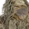 Caccia Woodland 3D Bionic Leaf Travestimento Uniforme CS Tute mimetiche Set Sniper Ghillie Suit Jungle outdoorTrain Hunting Cloth2747805