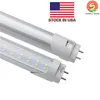 T8 LED-rör 4FT 1.2m 1200mm LED-rörlampor Ljus Super Bright 22W 28W AC110-277V lager i USA