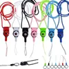 Roterbar Neckrem Avtagbar Ring Lanyard Hängande Charmiga Charms För Mobiltelefon MP3 MP4 Flash Drives ID Kort Mobiltelefon Färgglada 100pcs