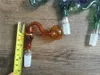 Renkli Kavisli kafatası Cam kase Yağ pipo bong cam suyu için Kafatası şekil Kepçe Çiviler 14mm, 19mm, erkek kadın eklemi brülörler