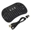 Rii I8 Teclado inglés inalámbrico con panel táctil 2.4G Multi-Media Fly Air Mouse Control remoto para PC / Android TV Box / Xbox360 Batería de iones de litio incorporada