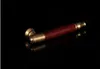 Removable Brass Pull Rod Cigarette Holder Red Sticks Solid Wood Tobacco Rod Mini Portable Straight Filter Pipe