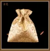 Luxury Drawstring Large Gift Bag Silk Brocade Cloth Packaging Smycken Halsband Parfym Spices Lagring påse Candy Tea Lavendel Favor Väskor