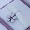 Fits Pandora Bracelet DIY Making Authentic 100% 925 Sterling Silver Original Beads enamel flower Charm Women Jewelry 1pc/lot