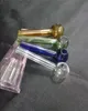 Super billig 10st Multicolor Straight Glass Pot, Glass Hookah Glass Bong Pipe Fitings, Spot Sales