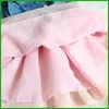 2016 çocuk kız vestidos Bebek Kız Çocuk Prenses Parti Elbise Elbise Çocuk Yaz Denim Kot Elbise moda rahat tarzı ücretsiz kargo