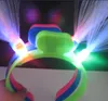 Têtes de fibres lumineuses, lumières de cheveux, flash, cerceaux, fêtes de Noël, lumières de fête Led Rave Toy