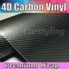 프리미엄 Gunmetal 4D 탄소 섬유 VINYL WRAP STICKER 공기 버블 무료 CAR BIKE / 공기 방출 자동차 / 보트 / 테이블 덮음 1.52x30m / Roll 5x98ft