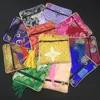 Högkvalitativ liten Tassel Zip Purse Presentförpackning Väskor Silk Satin Smycken Armband Bangle Förvaringspåse Kinesisk Mynt Plånbok 10st / Lot