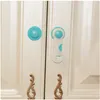 Child safety lock blue powder folding refrigerator drawer to unlock the baby multifunctional lock Gates