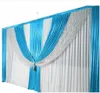 2017 nueva llegada telón de fondo de boda púrpura con cortinas de boda swag evento fiesta hotel boda etapa decoración de fondo