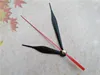 Partihandel 50PCS Black Metal Clock Arrows för mekanism med röd andrahand DIY reparationssatser