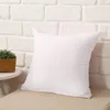 Taie d'oreiller Taie d'oreiller Couleur pure Polyester Blanc Housse de coussin Housse de coussin Décor Taie d'oreiller Blanc Décor de Noël Cadeau 45 * 45CM IB274