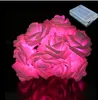 5m 50 LED String Fairy Lights Batterij Operated Rose Flowers Flash Lights Garland for Wedding Garden Party Decoration