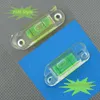 (50 stycken / mycket) Grön färg Mini Spirit Level Bubble Injektionsflaskor Spirit Level Square Level Frame Tillbehör 10 * 10 * 29mm