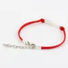 100Pcs Alloy "love" Charm Wax lines Adjustable Bracelet For Men & Women Jewelry Gift