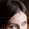 Вся модная свадебная золотая цепочка на голову со стразами, тиара, свадебные индийские украшения на голову, аксессуары, головной убор, платье4146944