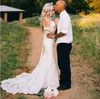 Romantic 2017 Lace Off The Shoulder Mermaid Wedding Dresses Long Cheap Bohemian Garden Country Bridal Gowns Custom Made China EN82811