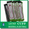 2017 Softball Baseball Leather Wristband Bangle Cuff Bracelet
