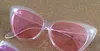 Cateye plástico Do Vintage quadro Óculos De Sol Transparente Geléia Cor Óculos de Moda Mulheres Decoração Homens Clássico Eyewear 10 pçs / lote Frete Grátis