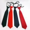 Children's necktie 4 colors baby's solid ties 28*6.5cm neckwear rubber band neckcloth For kids Christmas gift Free shipping