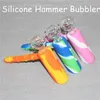 DabMaster Mini Bubbler - Silicone Hammer Rig, Showerhead Perc, Travel-Friendly Oil Rig & Nectar Collector