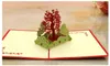 Handgemaakte creatieve 3d pop-up gelukkige verjaardag papier wenskaarten voor kinderen jongen briefkaart feestelijke feestartikelen