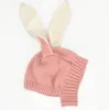 Sonbahar Bebek Karikatür Tavşan Kulaklar Şapka Çocuklar Örme Kap Kız Erkek Sıcak Beanies Çocuk Şapka 12484