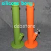 Contenitori di cera antiaderente scatola di silicone 5ml Contenitore di silicone vasetti di cera tamponare strumento barattolo porta olio bong in silicone a forma di torre boccaglio