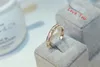 18K Rose Gold Plated Ring Fashion Women Cubic Zirconia Charms Rings for Wedding Party Bride Costyme Jewelry175C