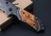 Collezione Browning X49 Apri veloce Coltello pieghevole tattico 5CR15MOV 57HRC Manico in legno di titanio Hunting Survival Pocket Knife Utility Strumenti EDC