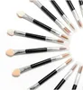 New Applicator Double Ended Cosmetic Brushes Women Makeup Eyeshadow Eyeliner Sponge Lip Brush Set Disposable