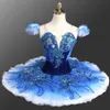 Kadınlar kraliyet mavisi professonal bale tutu kızlar pembe fındıkkıran tutu performans bale kostümleri ld0081 sahne dansı