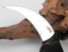冷たい鋼の戦術的なポケットナイフの鋼虎カラムビットD2ブレードギガーハンドル固定ブレードナイフキャンプ狩猟サバイバルEDC男コレクション