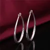 Brand New Women's Plated Sterling Silver Earring 10 Pairs A Lot Mieszany Styl Eme59, High Grade Moda 925 Srebrna płyta Okrągłe kolczyki