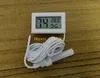 500pcs/lot Free Shipping Mini Thermometer Hygrometer Temperature Humidity Meter Digital LCD Display With 1.5m cable Y12