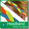 2017 Personalizado Triplo Trançado Esportes Headband com APERTO NÃO-SLIP para Corrida de Futebol Softball Basquete Voleibol Crossfit Yoga para meninas wome