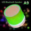 Venda quente Universal sem fio HiFi Bluetooth Speaker Music Subwoofer Caixa de Som Mini Portátil LED Speaker mão livre para o Telefone Móvel MP3 Player
