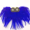 Handmade men blazer accessories /ostrich feather crystal epaulette/epaulet shoulder/host performance costume wholesale